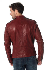 Men Genuine Leather Jacket MJ 24